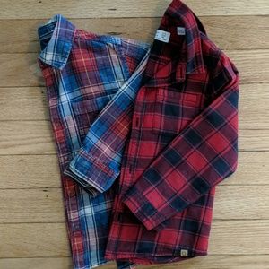 Zara babyboyset of 2 button down shirts